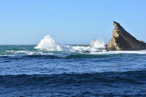 Rocks Water Ocean Sea Waves