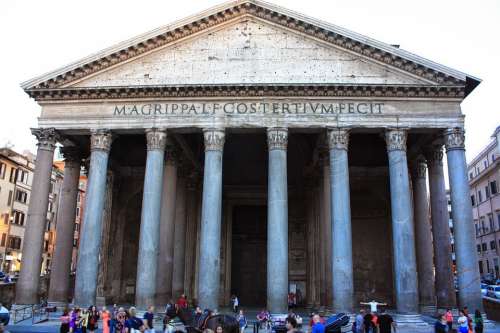 Rome Patheon Ancient Famous Architecture Church