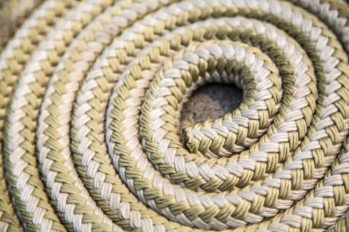 Rope Coil Boat Texture Nautical Coiled Deck
