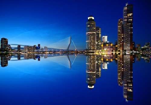 Rotterdam Skyline Architecture Netherlands City