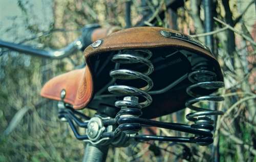 Saddle Bicycle Saddle Leather Saddle Suspension