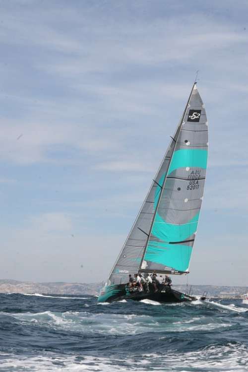 Sailboat Race Sea Marseille France