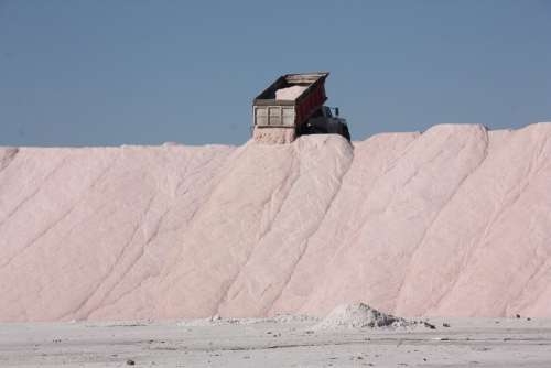 Salt Truck Mineral Mountain Equipment Mine Heavy
