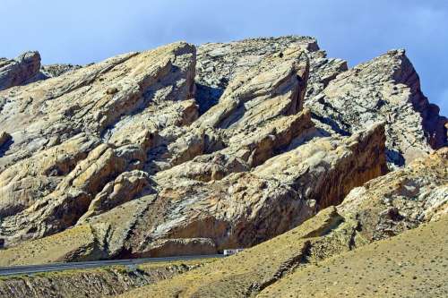 San Rafael Swell Mountains Desert Utah Highway