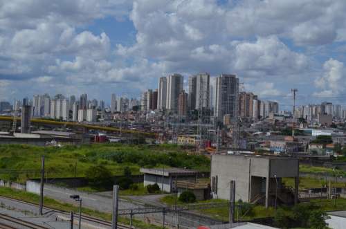 São Paulo Cities Skyline Horizon Brazil Buildings