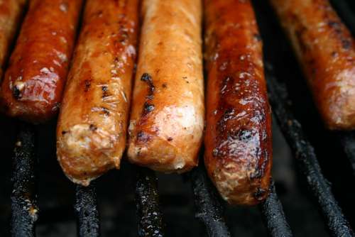 Sausages Barbecue Food Meat Bbq Summer Grilling