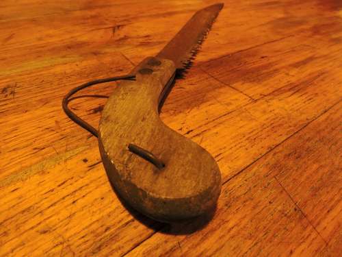 Saw Blade Wood Vintage Ancient Old Jigsaw Size