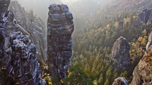 Saxon Switzerland Rock Pinnacle Hell Dog