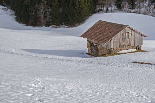 Scale Tool Shed Hut Snow Agriculture