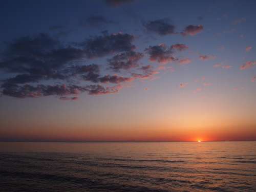 Sea Sunset Evening Landscape