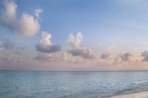 Sea Ocean Island Paradise Maldives Beach Sand