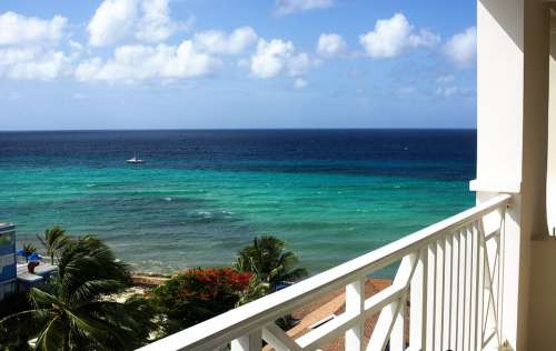 Sea Caribbean Water Travel Summer Horizon Blue