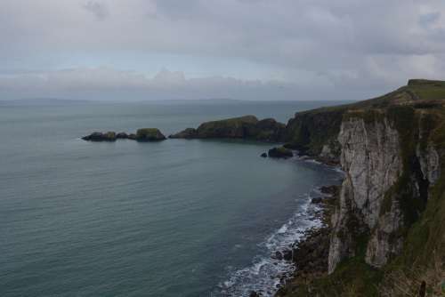 Sea Rocks Rocky Coast Northern Ireland Nature