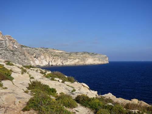 Sea Sky Scenery Blue Sun Coast Island