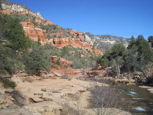 Sedona Arizona Slide Rock River Water Creek