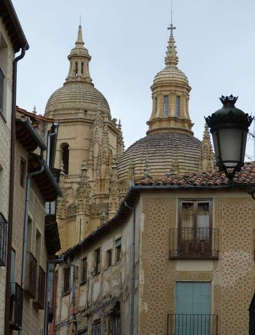 Segovia Cathedral Spain Historic Center Castile