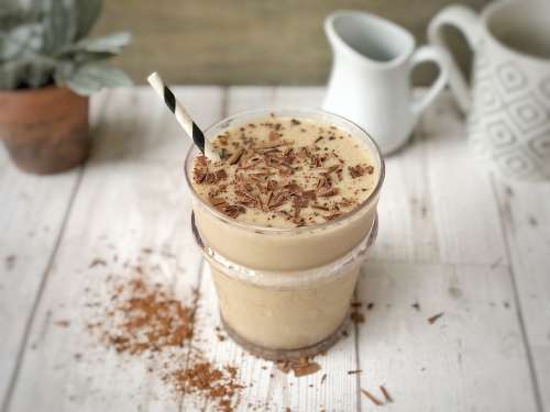 Shake Cappuccino Protein Smoothie Fitness Healthy