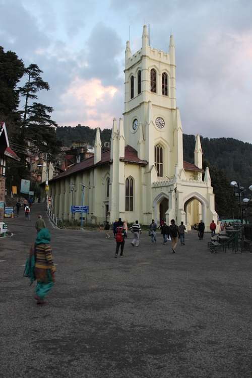Shimla Himachal India Mall Road Church