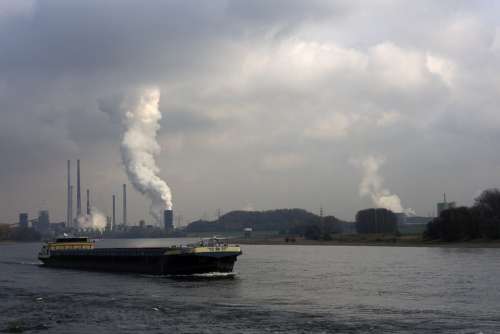 Shipping Rhine River Water Germany Ship Duisburg