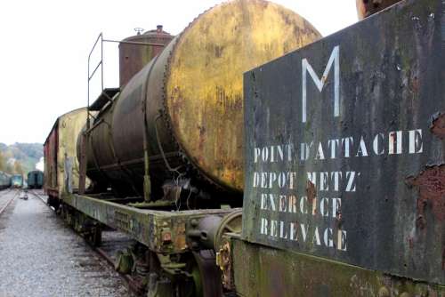 Siding Discarded Wagon Trains Railway Station