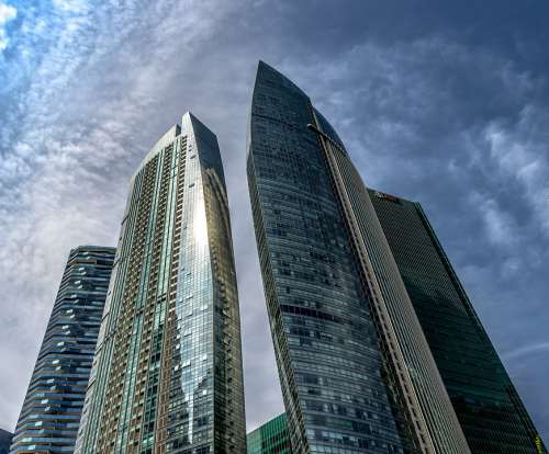 Singapore City Architecture Building The Skyscraper