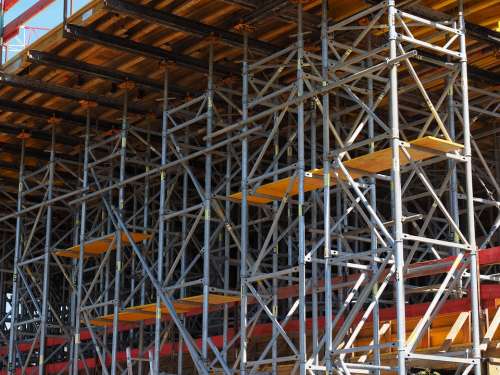 Site Construction Work Support Strive Scaffold