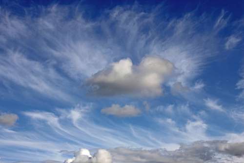 Sky Background Clouds Mood Weather Blue