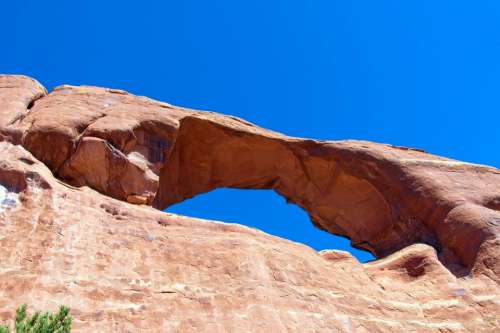 Skyline Arch Sandstone Utah Landscape Geology