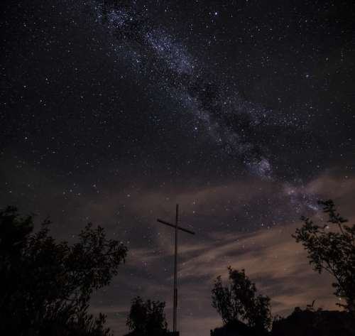 Slovakia Milky Way The Galaxy Night The Sky