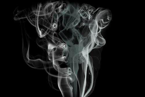 Smoke Background Artwork Swirl Abstract Black
