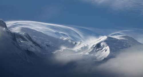 Snow Mont Blanc Mountains Chamonix Nature