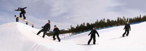 Snowboarding Sequence Rail