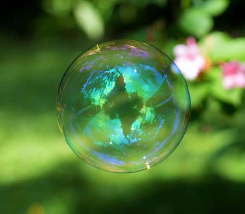 Soap Bubble Colorful Ball Soapy Water