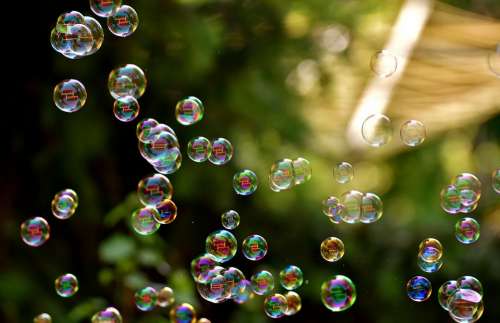 Soap Bubbles Float Make Soap Bubbles Balls Slightly