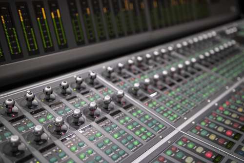 Sound Recording Studio Record Audio Sliders