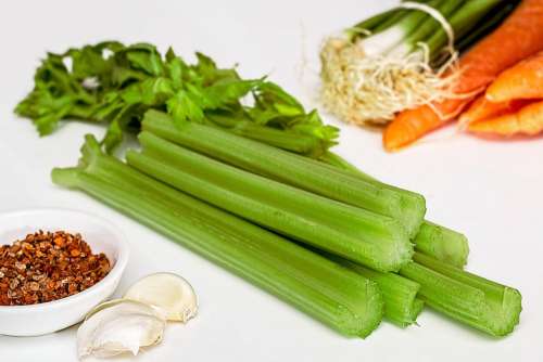 Soup Greens Celery Vegetables Food Healthy Diet