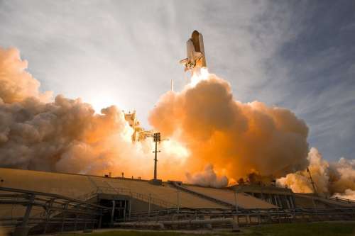 Space Shuttle Rocket Lift-Off Liftoff Nasa