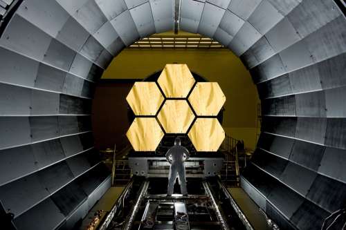 Space Telescope Mirror Segments James Webb Cosmos