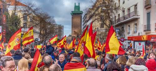 Spain Patriots Vox Flag Popular Party Citizens