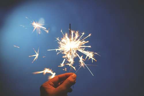 Sparkler Fireworks Hand Fourth Of July Holiday