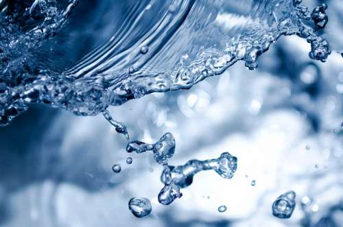 Splashing Splash Aqua Water Pouring Clear Droplet