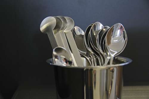 Spoon Cutlery Still Life Silver Cafe Break
