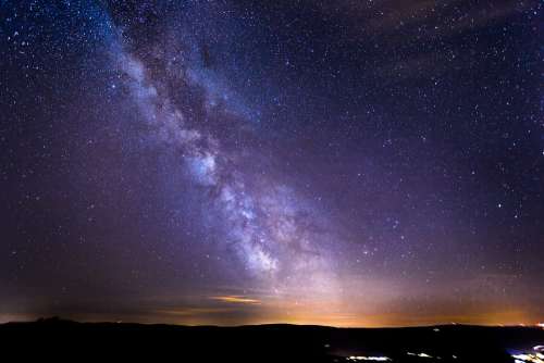 Starry Sky Milky Way Galaxy Long Exposure Star