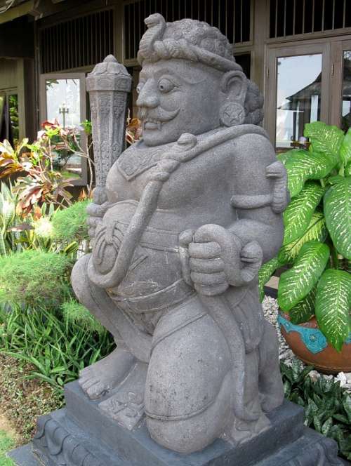 Statue Ayer Island Indonesia Javanese Warrior