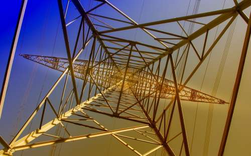 Steel Strommast Structure Architecture Electricity