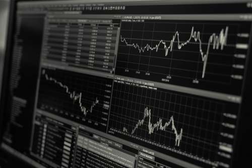 Stock Trading Monitor Business Finance Exchange