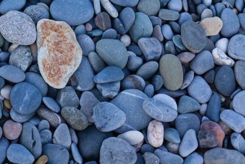 Stones Stone Nature Blue Pebble Beach
