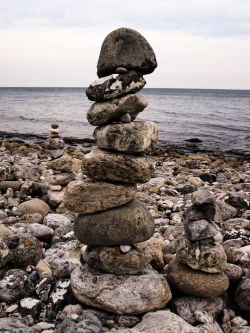 Stones Balance Steinmann Beach Tower