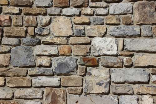 Stones Wall Background Quarry Stone Texture