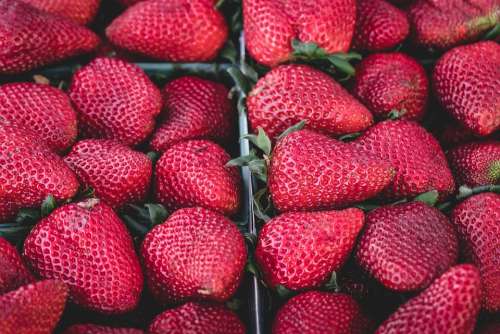 Strawberries Delicious Fruit Food Dessert Sweet